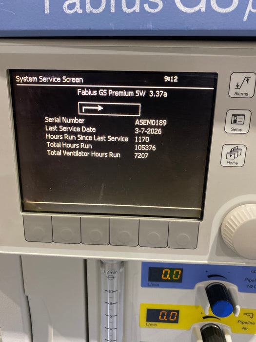 Draeger Medical Fabius GS Premium Anesthesia Machine