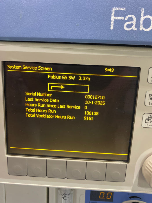 Draeger Medical Fabius GS Anesthesia Machine