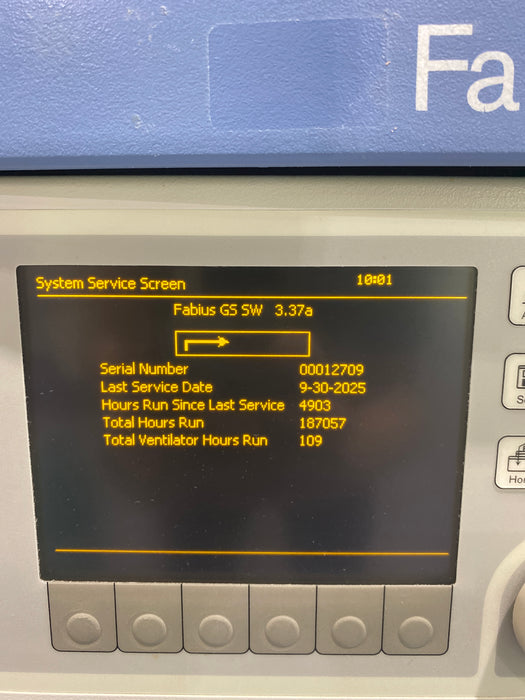 Draeger Medical Fabius GS Anesthesia Machine