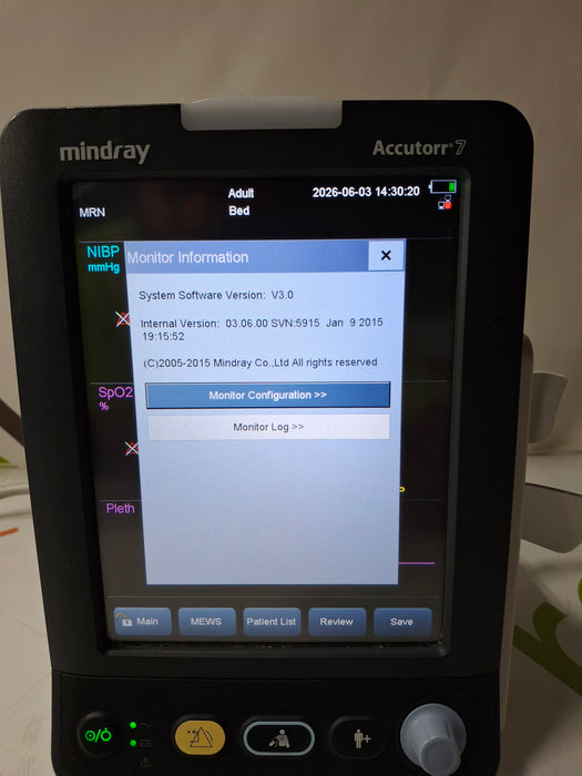 Mindray Accutorr 7 Vital Signs Monitor