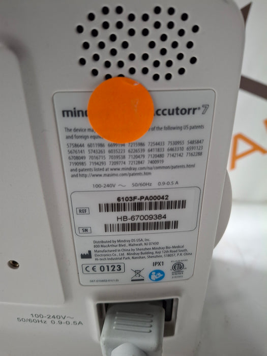 Mindray Accutorr 7 Vital Signs Monitor