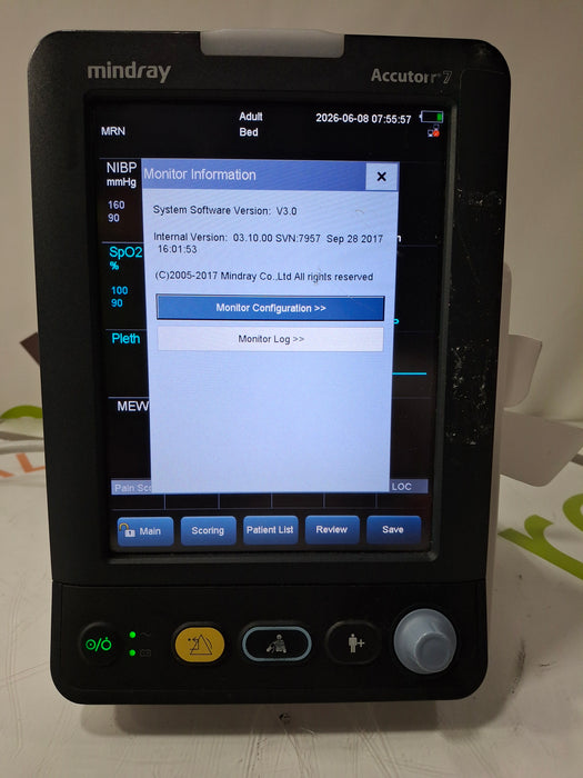 Mindray Mindray Accutorr 7 Vital Signs Monitor Patient Monitors reLink Online