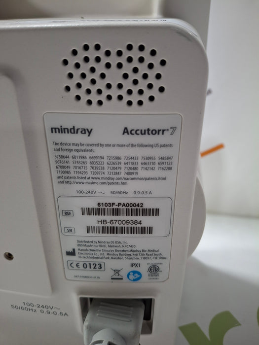 Mindray Mindray Accutorr 7 Vital Signs Monitor Patient Monitors reLink Online