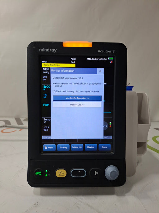 Mindray Mindray Accutorr 7 Vital Signs Monitor Patient Monitors reLink Online