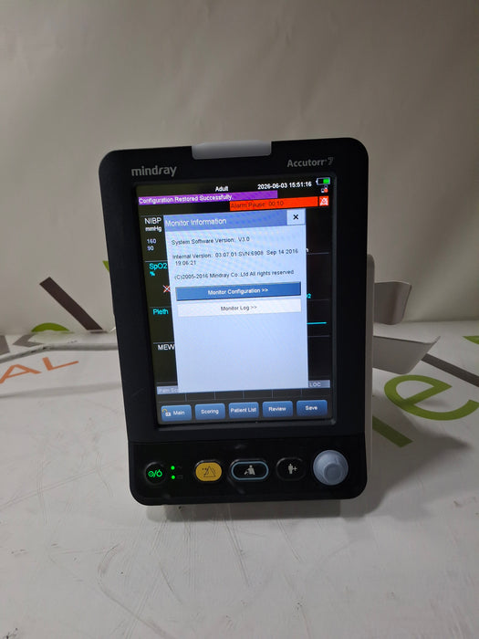 Mindray Accutorr 7 Vital Signs Monitor