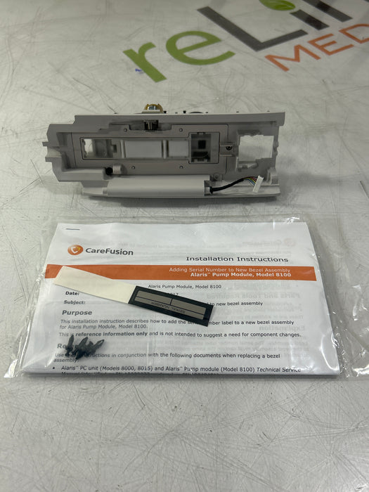 CareFusion Alaris 8100 Infusion Pump Module Bezel Assembly Kit