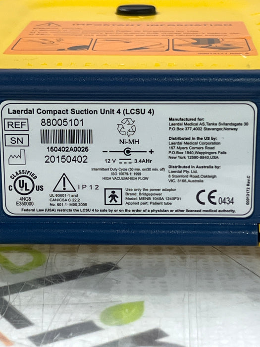 Laerdal Medical Compact Suction Unit 4 LCSU