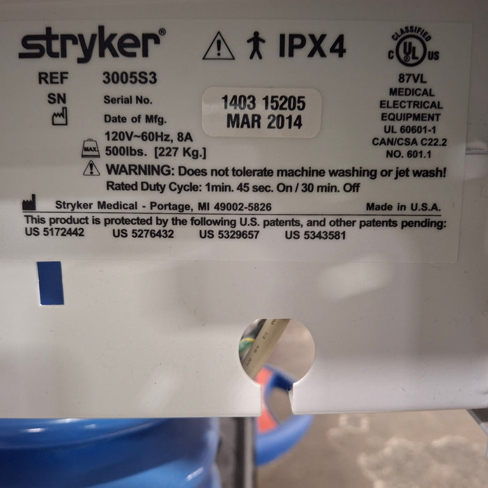 Stryker Secure III 3005 Hospital Bed