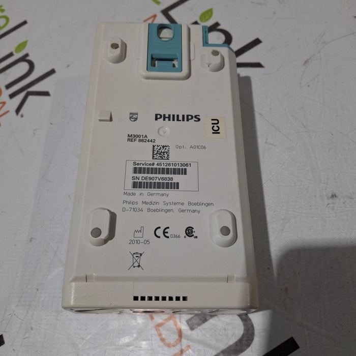 Philips M3001A-A01C06 Fast SpO2, NIBP, ECG, Temp, IBP MMS Module