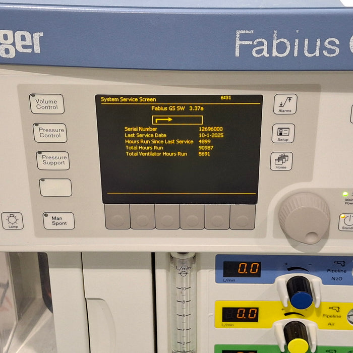 Draeger Medical Fabius GS Anesthesia Machine
