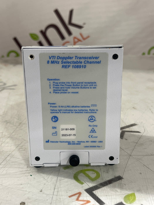 Vascular Technology Inc 108910 VTI Doppler Transceiver