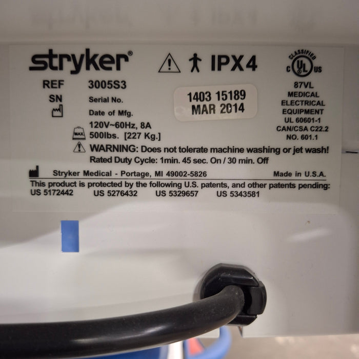 Stryker Secure III 3005 Hospital Bed