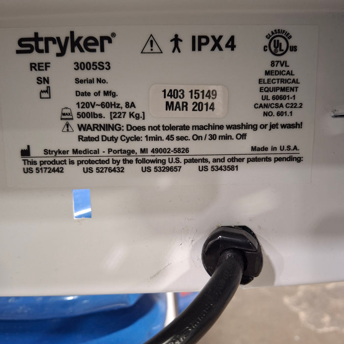 Stryker Secure III 3005 Hospital Bed