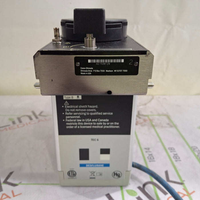 Datex-Ohmeda Tec 6 Plus Desflurane Vaporizer
