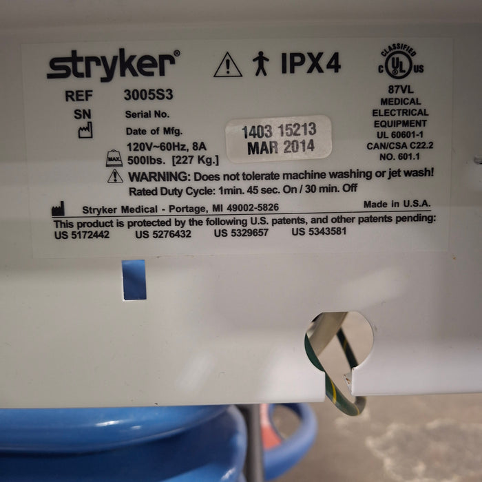 Stryker Secure III 3005 Hospital Bed