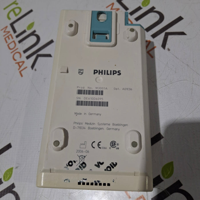 Philips M3001A-A01C06 Fast SpO2, NIBP, ECG, Temp, IBP MMS Module