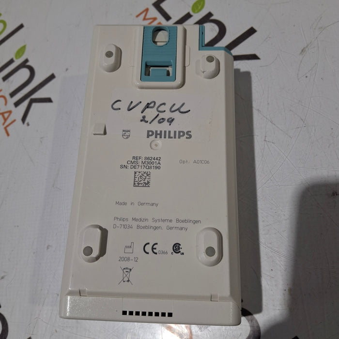 Philips M3001A-A01C06 Fast SpO2, NIBP, ECG, Temp, IBP MMS Module