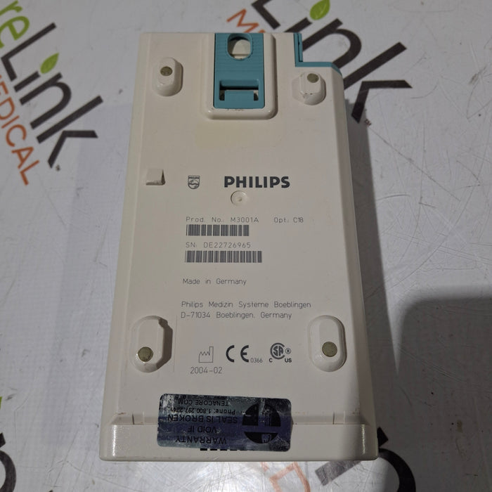 Philips M3001A-C18 Fast SpO2, NIBP, 12 lead ECG, Temp, IBP MMS Module