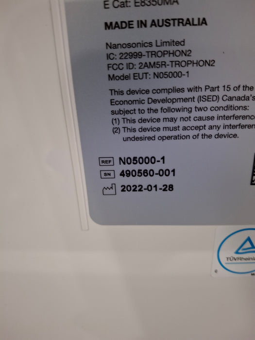 NanoSonics Trophon 2 High Level Disinfection