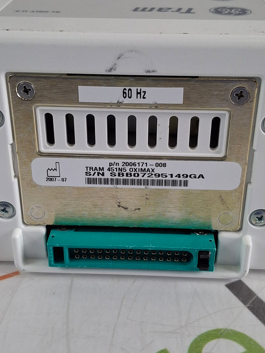 GE Healthcare TRAM 451N Multiparameter Module - Nellcor SpO2