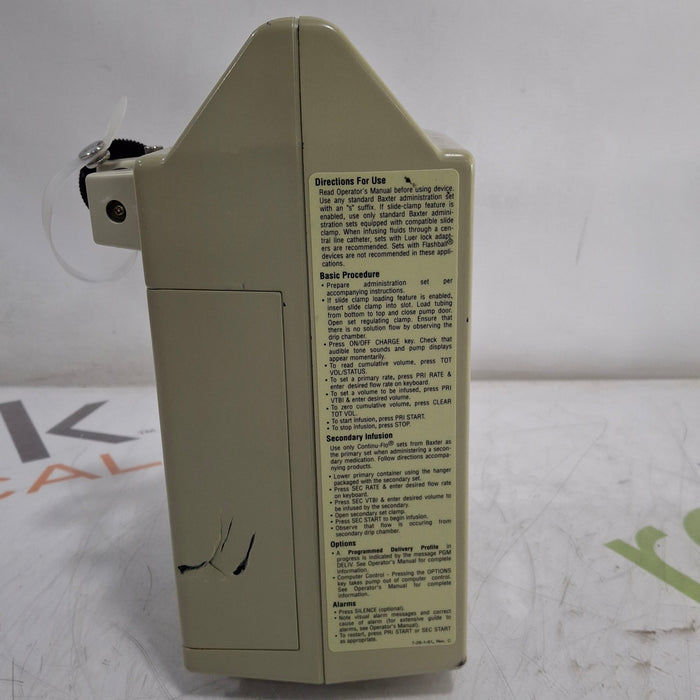 Baxter Flo-Gard 6201 Infusion Pump