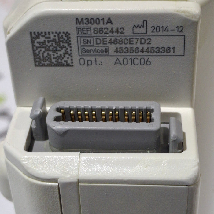 Philips M3001A-A01C06 Fast SpO2, NIBP, ECG, Temp, IBP MMS Module