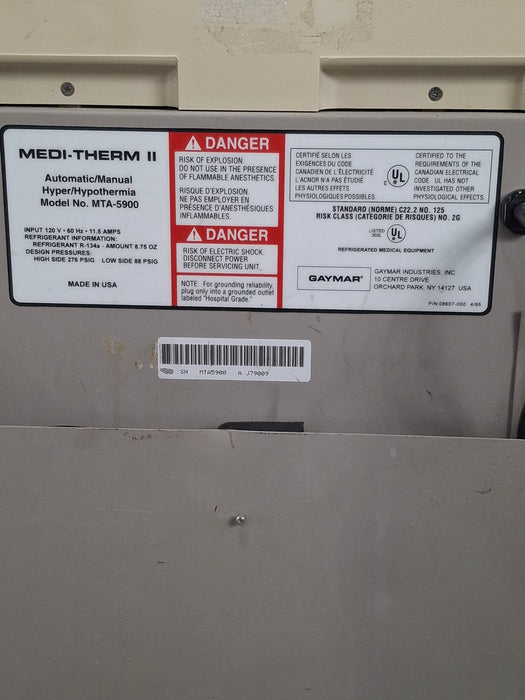 Gaymar Medi-Therm II Hyper/Hypothermia Machine