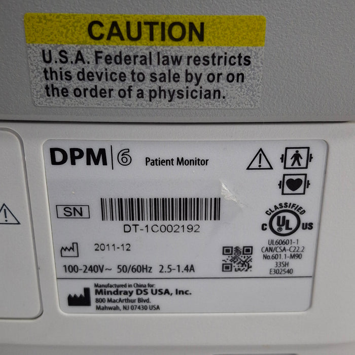 Mindray DPM6 Patient Monitor