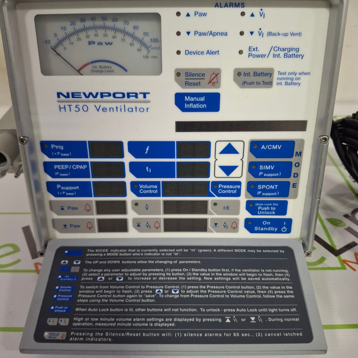 Newport Medical HT50 Ventilator