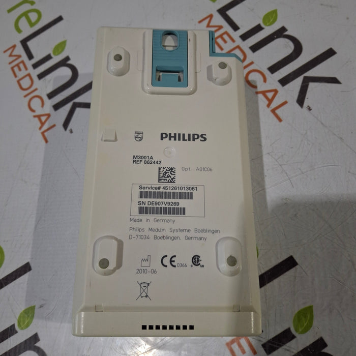 Philips M3001A-A01C06 Fast SpO2, NIBP, ECG, Temp, IBP MMS Module