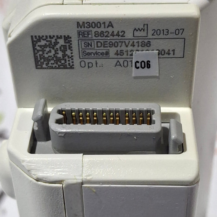 Philips M3001A-A01C06 Fast SpO2, NIBP, ECG, Temp, IBP MMS Module