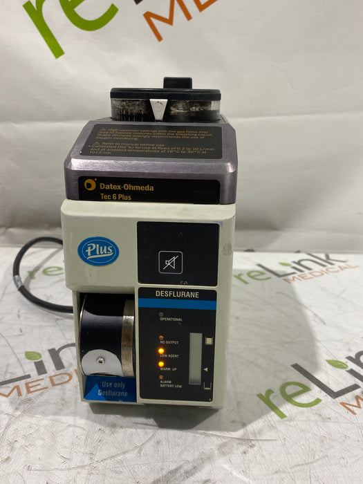 Datex-Ohmeda Tec 6 Plus Desflurane Vaporizer