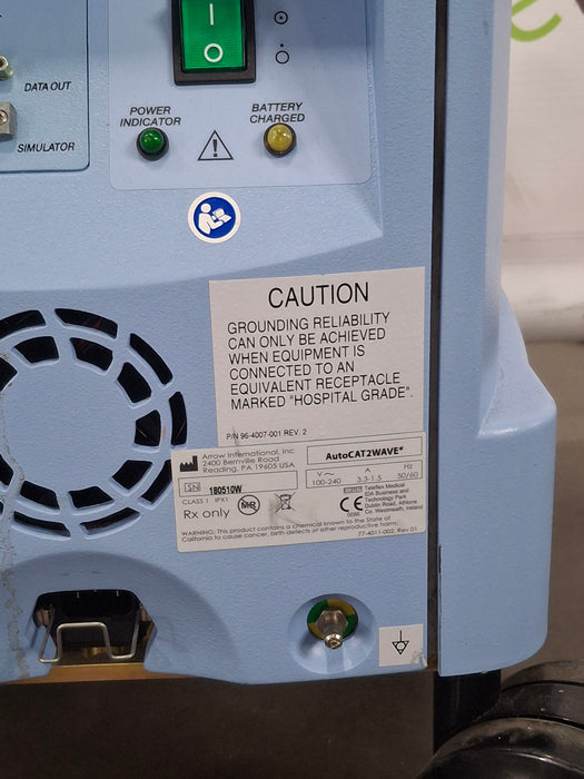 Arrow International AutoCat2 Wave IABP Intra-Aortic Ballon Pump