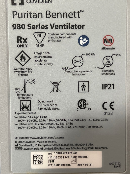 Puritan Bennett 980 Ventilator