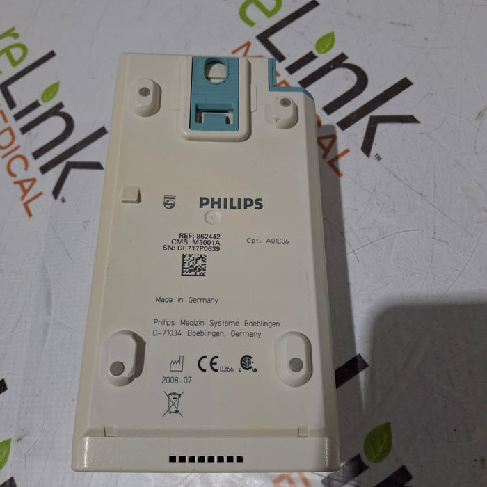 Philips M3001A-A01C06 Fast SpO2, NIBP, ECG, Temp, IBP MMS Module