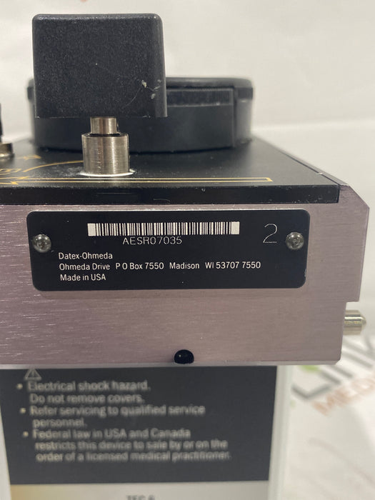 Datex-Ohmeda Tec 6 Plus Desflurane Vaporizer