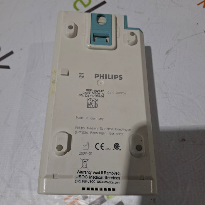 Philips M3001A-A01C06 Fast SpO2, NIBP, ECG, Temp, IBP MMS Module