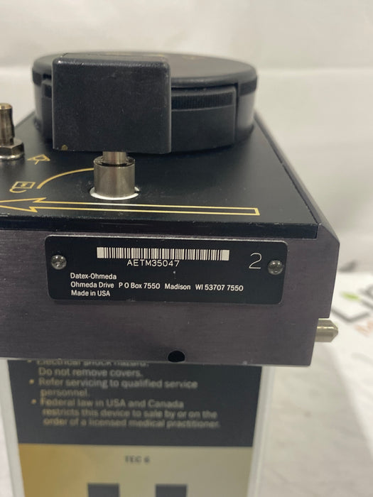 Datex-Ohmeda Tec 6 Plus Desflurane Vaporizer