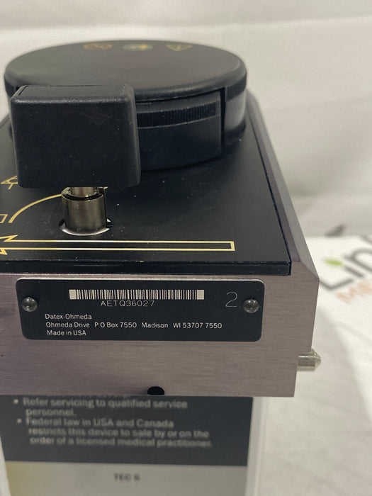 Datex-Ohmeda Tec 6 Plus Desflurane Vaporizer