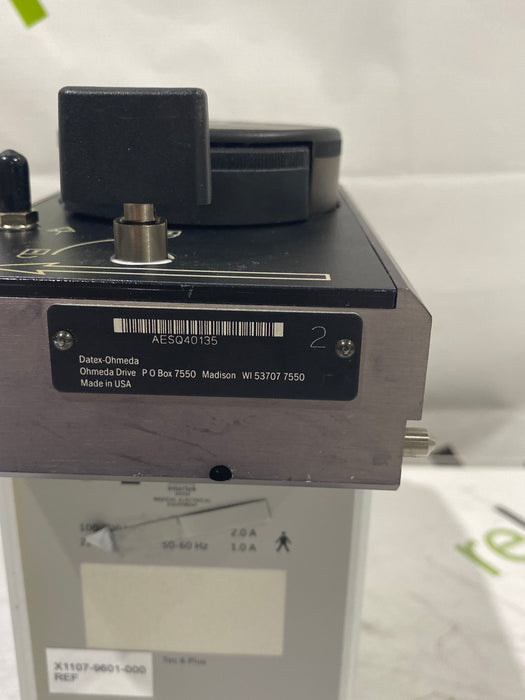 Datex-Ohmeda Tec 6 Plus Desflurane Vaporizer
