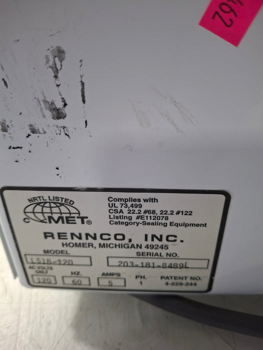 Rennco, Inc LS18-120 Lift Seal Heat Sealer