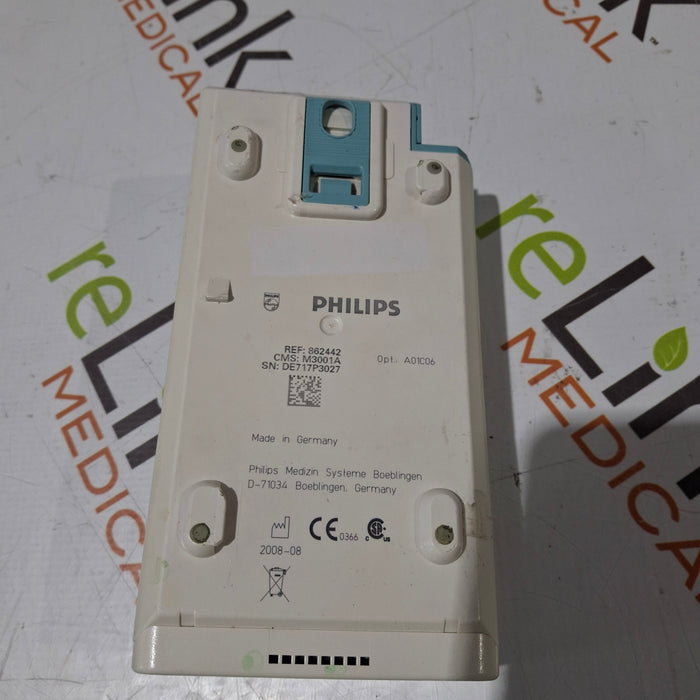Philips M3001A-A01C06 Fast SpO2, NIBP, ECG, Temp, IBP MMS Module