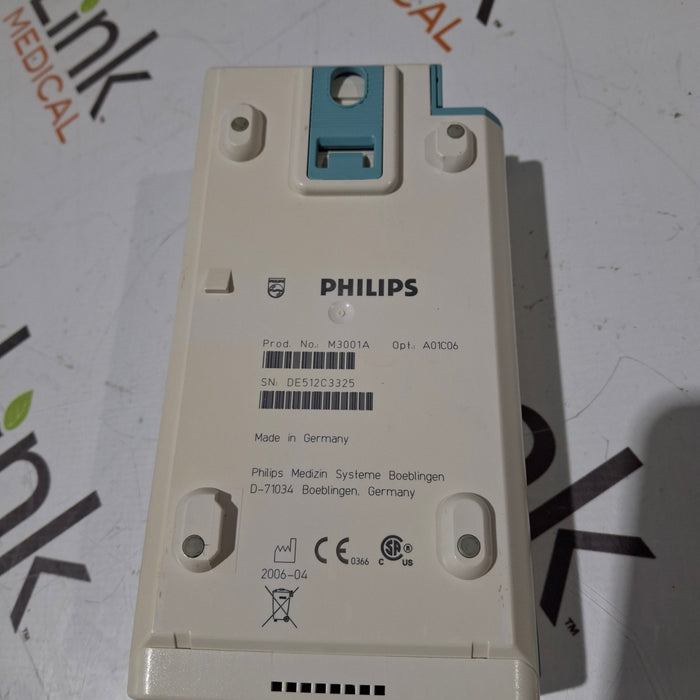 Philips M3001A-A01C06 Fast SpO2, NIBP, ECG, Temp, IBP MMS Module