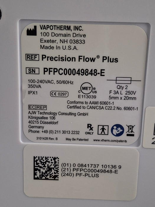 Vapotherm Precision Flow Plus Meter Humidifier