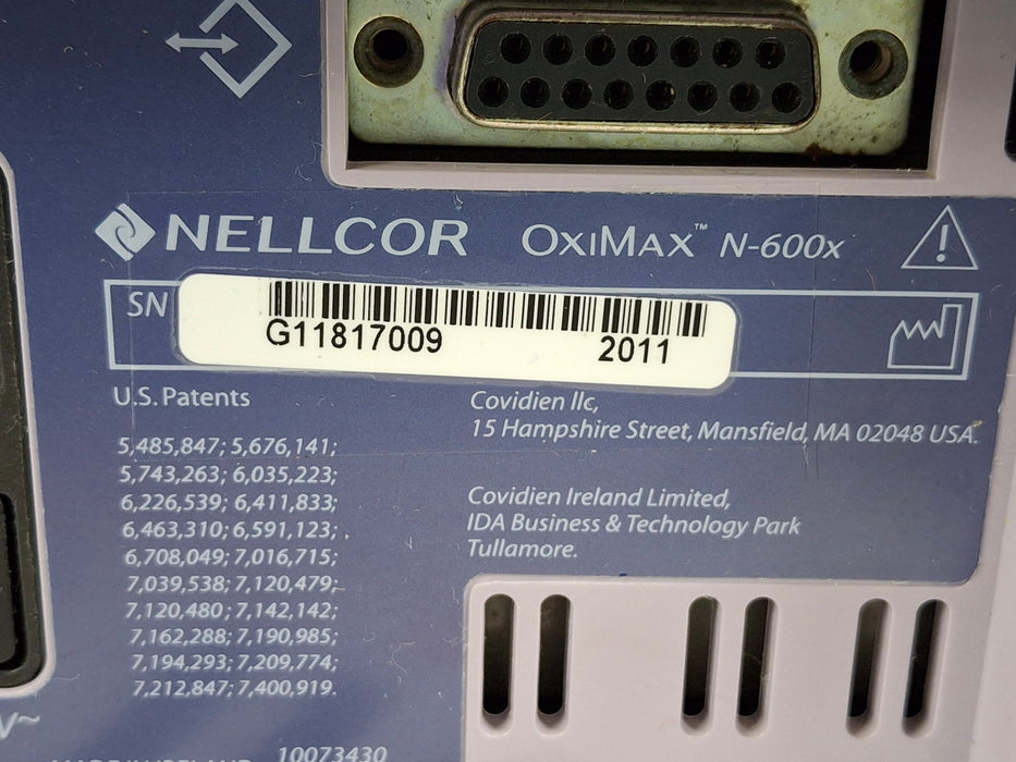 Nellcor OxiMax N-600x Pulse Oximeter
