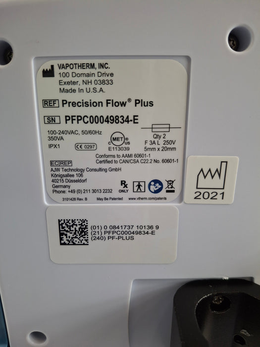 Vapotherm Precision Flow Plus Meter Humidifier