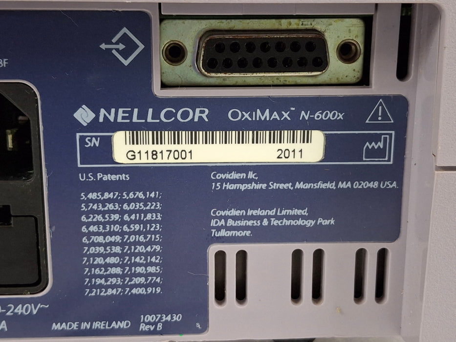 Nellcor OxiMax N-600x Pulse Oximeter
