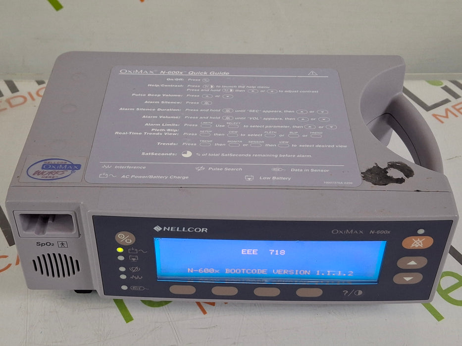 Nellcor OxiMax N-600x Pulse Oximeter