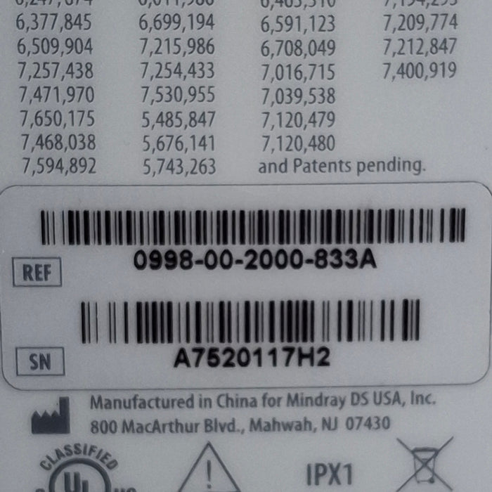 Mindray Datascope Accutorr V Vital Signs Monitor