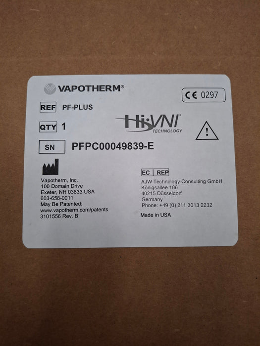 Vapotherm Precision Flow Plus Meter Humidifier